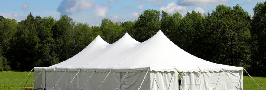 La location de tentes de réception